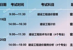 二级造价工程师考试时间2024全国二级造价工程师考试时间