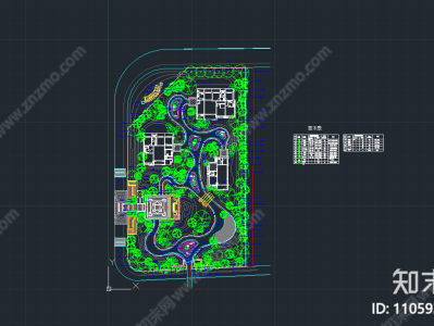 园林设计图,禅意院子园林设计图