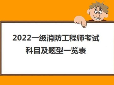 一级消防工程师报考试时间,一级消防工程师报考试