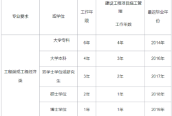 一级建造师报考单位条件报考一建的单位需要什么资质