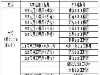 bim勘察设计工程师考试科目的简单介绍