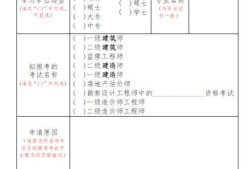 一级建造师考试报名表下载doc一级建造师考试报名表