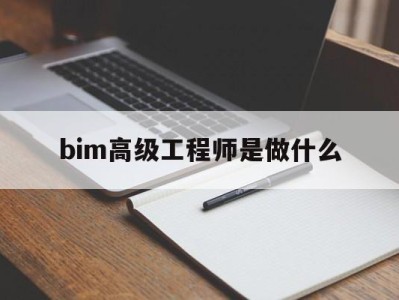 bim高级工程师是做什么bim高级工程师证有何用