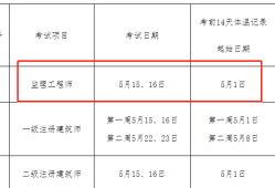 监理工程师每年考试时间及报名时间,监理工程师每年考试时间