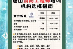 消防工程师培训机构那些靠谱消防工程师培训机构有哪些可靠吗