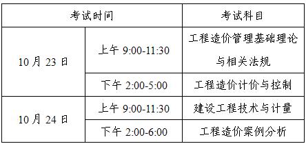 湖南省造价工程师考试时间安排湖南省造价工程师考试时间  第1张