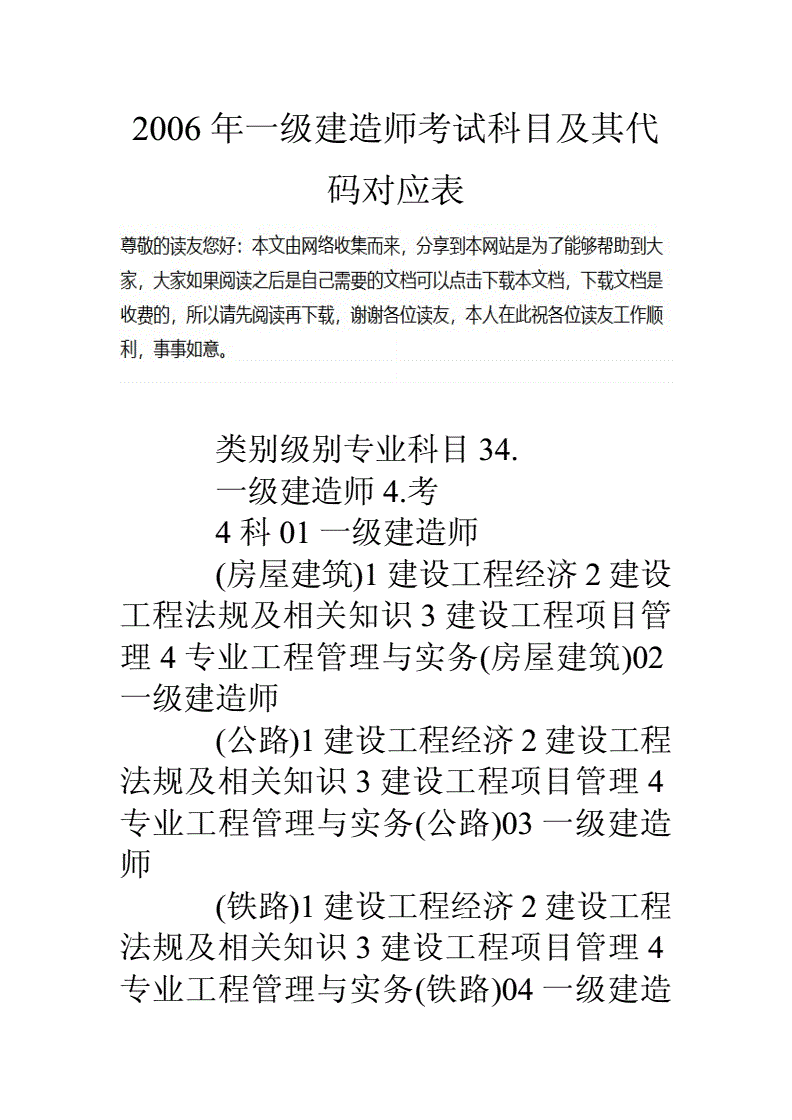 一级建造师必考科目及分数一级建造师必考科目  第2张