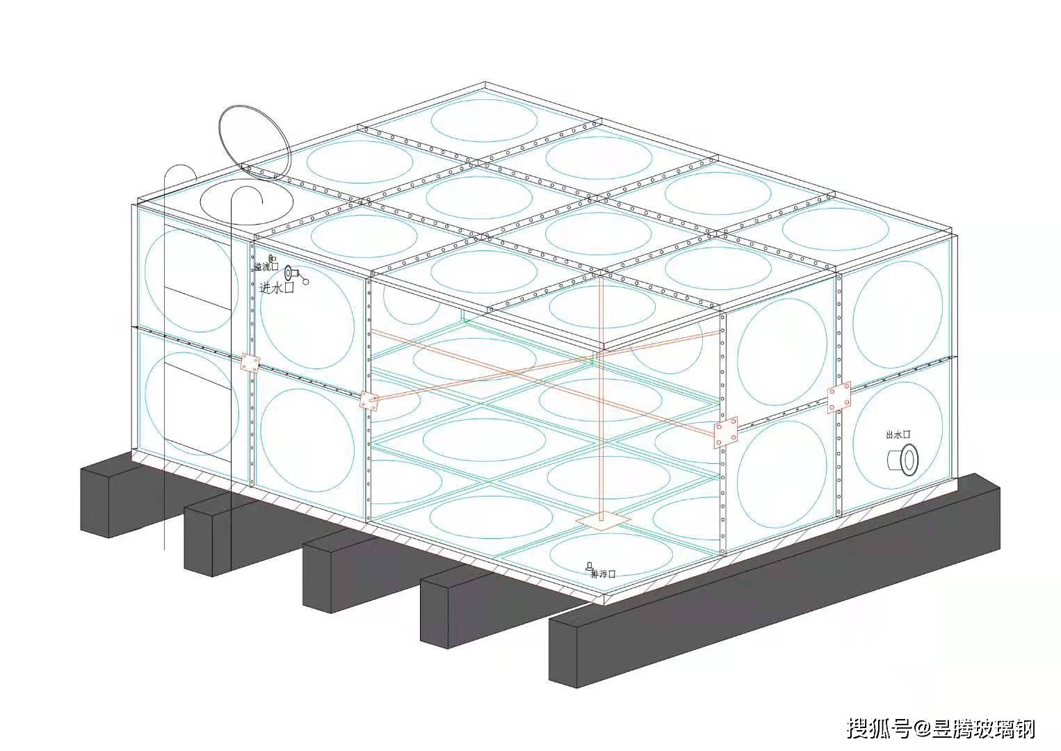 水箱图纸怎么表达一个面没有盖,水箱图纸  第1张