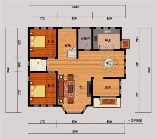 北方农村房屋设计图带院子,北方农村房屋设计图  第2张